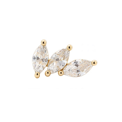 Zlatý piercing Foliae – 14k zlato