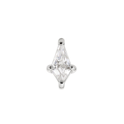 Zlatý piercing Kite – 14k bílé zlato