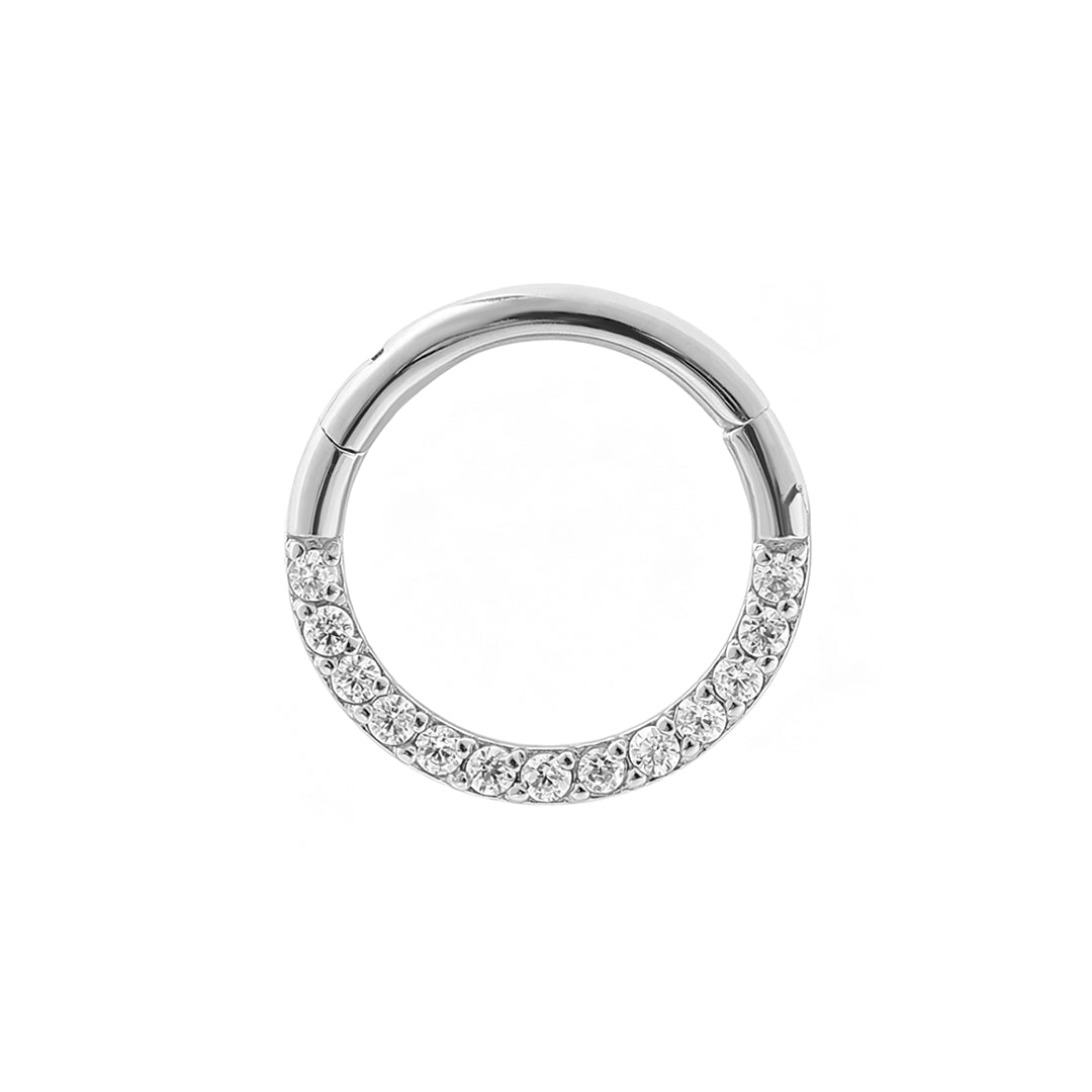 Zlatý piercing Semita – 14k bílé zlato
