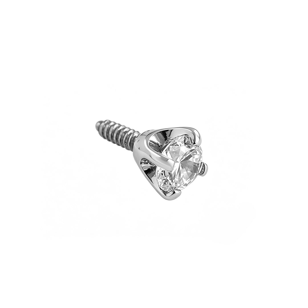 Zlatý piercing Solisia – 14k bílé zlato