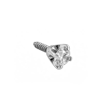 Zlatý piercing Solisia – 14k bílé zlato