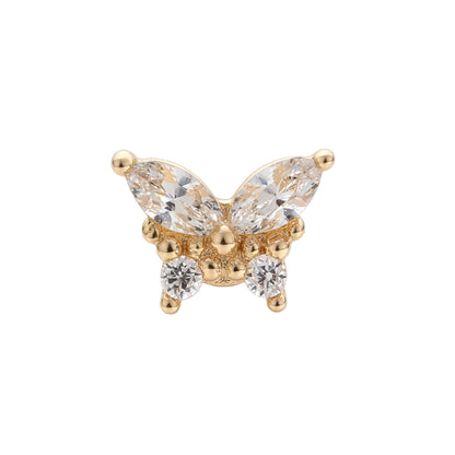 Zlatý piercing Papilio – 14k zlato