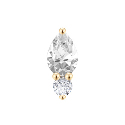 Zlatý piercing Gemini – 14k zlato