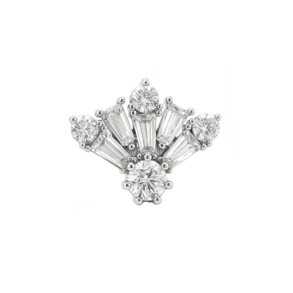 Zlatý piercing Ventaglio – 14k bílé zlato