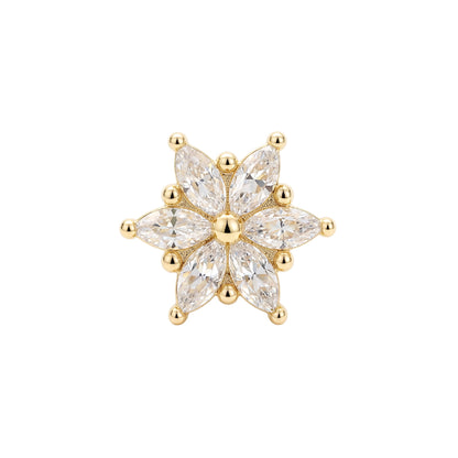 Zlatý piercing Floris – 14k zlato