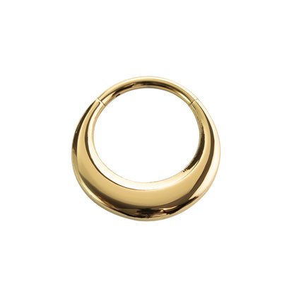Titanový piercing Torus z pozlaceného titanu